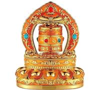Ruota della preghiera, ruota della preghiera girevole da tavolo, ruota della preghiera tibetana alimentata ad energia solare, ruota della preghiera buddista tibetana silenziosa, for preghiera yoga/med
