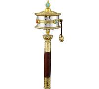 Ruota della preghiera, Ruota della preghiera Ruota della preghiera portatile Ruota della preghiera buddista tibetana Ruota della preghiera portatile, for rilassarsi, pregare, meditare Preghiera