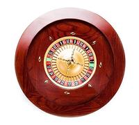 Ruota della roulette Set di ruote per roulette in legno Giradischi Giochi da tavolo per il tempo libero Cuscinetti di precisione di grado del casinò Piatto in alluminio per giochi da casinò notturni a