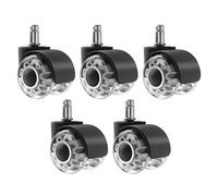 Ruota Della Sedia Da Ufficio - Ruote Silenziose Da 2 Pollici Di Servizio, Sedie Di Ricambio Facile Installazione | Ruote Per Sedia Da Ufficio Morbide Per Legno Duro, Tappeto, Utile