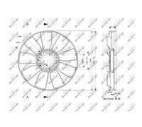 Ruota della ventola, raffreddamento motore NRF 49813