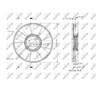 Ruota della ventola, raffreddamento motore NRF 49826