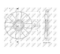 Ruota della ventola, raffreddamento motore NRF 49833
