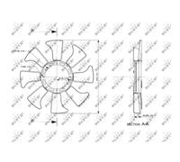 Ruota della ventola, raffreddamento motore NRF 49867