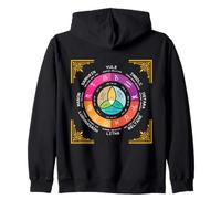 Ruota dell'anno Occulto Wicca Annual Circle Eight Sabbat Felpa con Cappuccio