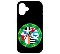 Ruota delle bandiere celtiche, design del cerchio del patrimonio culturale Custodia per iPhone 16