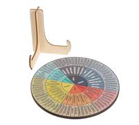 Ruota delle Emozioni in Legno Bifacciale Supporto per Casa e Scuola | Grafico Emozionale Elegante, Lettura Immediata dei Sentimenti, Stabile Sul Tavolo, per Studio e Ufficio