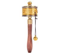 Ruota delle scritture buddista, Ruota della preghiera in rame, con buddista tibetano, for pregare, benedire e rilassarsi