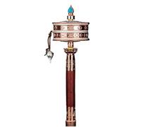 Ruota delle scritture buddista, Ruota della preghiera tibetana Ruota della preghiera portatile utilizzata for la preghiera, la benedizione, il rilassamento, lo yoga