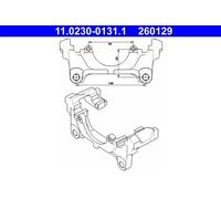 Ruota dentata albero a camme 11.0230-0131.1 ATE per VW SKODA AUDI SEAT