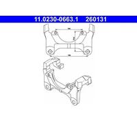 Supporto, pinza freno ATE 11.0230-0663.1