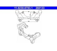Ruota dentata albero a camme 11.0230-0783.1 ATE per VW AUDI