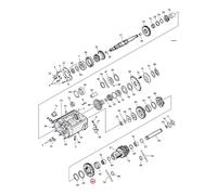 Ruota dentata n.2 contralbero per Harley Davidson 4-SP Big Twin FX-FXWG 80-86