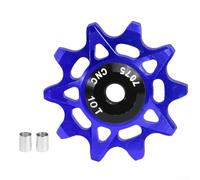 Ruota deragliatore posteriore 10T 16T con puleggia con cuscinetto a sfera in porcellana e 2 boccole per bicicletta, adatta per sistemi di deragliatore a velocità multipla, in lega di alluminio (10T