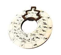 Ruota di accordi - Strumenti musicali in legno rotondi, strumento melodia in legno, espandere la vostra capacità di gioco, ruota circolare in legno e strumento educativo musicale, strumento per la