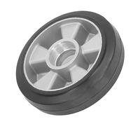 Ruota di Carico per Camion 180x50mm 6204 Foro per Cuscinetto, Pneumatico di Ricambio in Gomma Piena per Carrello Elevatore Idraulico Artigianale con Mozzo in Acciaio