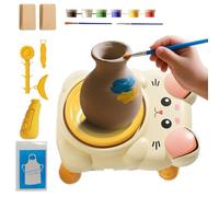 Ruota Di Ceramica Per Bambini | Gioco Di Ceramica A Casa | Strumento Interattivo Di Progetto Artigianale Per L'Educazione Domestica, Lezioni D'arte All'Aula, Bambini, Studenti, Attività Fies