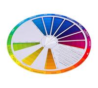 Ruota di Colori Professionale per Miscelazione, Carta Circolare Colorwheel | Guida Cromatica per Apprendimento Art, Illustra Relazioni tra Tinte, Facile da Usare