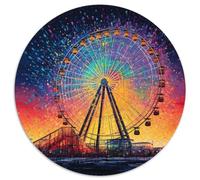 Ruota di ferro aurorale Puzzle 1000 pezzi Parco divertimenti Rotondo Puzzle Gioco Casuale Decorazione Della Parete per La Decorazione Della Interno, Regali 1000 pezzi (67,5 x 67,5 cm)