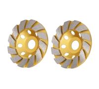 Ruota di macinazione in cemento, 2 pcs 4 pollici di smerigliatrice angolare pesante 12 segmento Disco di FILAS per FILAS pesante Turbo Diamante Polissione Disco per smerigliatrice