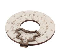 Ruota di melodia musicale didattica in legno con quinto cerchio rotante, strumento indispensabile per musicisti e cantautori