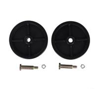 Ruota di ponte e kit di ferramenta, 2 pezzi, compatibile con TroyBilt, per tosaerba cadetti e tosaerba, adatto a più numeri di modello e dimensioni del ponte