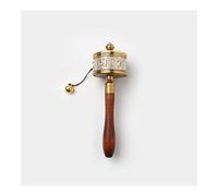 Ruota di Preghiera Buddista, Ruota di preghiera, Ruota di preghiera buddista tibetana, fatta a mano, da collezione religiosa.(Silver)