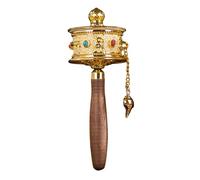 Ruota di preghiera buddista tibetana portatile con sei caratteri verità per meditazione e preghiera spirituale