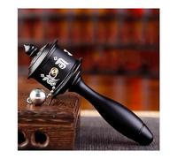 Ruota di preghiera manuale, Ruota di preghiera, Squisita ruota di preghiera tibetana, decorazione buddista for amici devoti for la pace(Black)