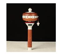 Ruota di preghiera portatile buddista, Ruota di preghiera tenuta in mano Ruota di preghiera buddista A gomito Ruota di preghiera buddista Lega Buddismo tibetano Sei parole Mantra Mano (Colore : 3) (Co