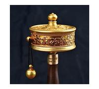 Ruota di preghiera, Ruota di preghiera tibetana, Ruota di preghiera buddista, Ruota di preghiera manuale in rame con buddista tibetano