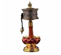 Ruota di Preghiera tibetana Ruota di preghiera buddista Ruota di preghiera con sei caratteri di verità e scritture di Buddha premium for la meditazione rilassante