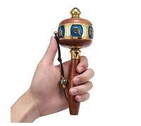 Ruota di preghiera tibetana, ruota di preghiera portatile buddista, utilizzata for la preghiera, la benedizione, la meditazione, lo yoga (colore: rosso, dimensione: piccola) (colore: rosso, dimensione