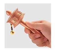 Ruota Di Preghiera Tibetana Wooden Handle Premium Buddha Scriptures Prayer Wheel For Relaxing, Praying, Meditation, Healing (Color : Purple, Size : Medium)