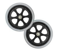 Ruota di ricambio da 5-6-8 pollici per sedia a rotelle, ruota anteriore per sedia a rotelle manuale, pneumatico solido non gonfiabile in PU, rulli per ruote, accessori per ruote, cuscinetto: 5/16" (8