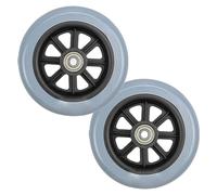 Ruota di ricambio da 5-6-8 pollici per sedia a rotelle, ruota anteriore per sedia a rotelle manuale, pneumatico solido non gonfiabile in PU, rulli per ruote, accessori per ruote, cuscinetto: 5/16" (8