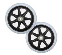 Ruota di ricambio da 5-6-8 pollici per sedia a rotelle, ruota anteriore per sedia a rotelle manuale, pneumatico solido non gonfiabile in PU, rulli per ruote, accessori per ruote, cuscinetto: 5/16" (8