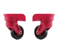 Ruota di ricambio for bagagli, sostituzione ruote for bagagli, ruota girevole a 360 gradi for bagagli, ruota silenziosa, sostituzione, riparazione, ruote, parti, spinner (dimensioni: rosa)(Red)