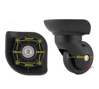 Ruota di ricambio for bagagli, sostituzione ruote for bagagli, ruota girevole a 360 gradi for bagagli, ruota silenziosa, sostituzione, riparazione, parti, spinner (dimensioni: una coppia/set)(A Pair/S