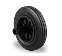 Ruota di ricambio per bidone della spazzatura a due ruote, 200 mm