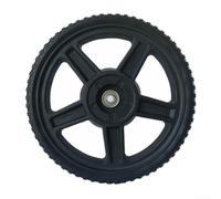 Ruota di ricambio per decespugliatore a spinta manuale, dimensioni 20,3 cm, compatibile con telai in plastica per una rotazione costante e un contatto con terra liscio (1 pezzo)