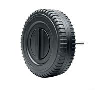 Ruota di ricambio per griglia da 17,8 cm, diametro del foro di 16 mm, per barbecue e affumicatori, durevole per esterni, con rullo liscio, design a montaggio rapido (2 pezzi A)
