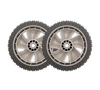 Ruota di ricambio per tosaerba 734-04562 per Troy, pneumatico anteriore con battistrada liscio da 17,7 x 4,6 cm, resistente alla ruggine, per un facile montaggio di potenze esterne (2 pezzi)