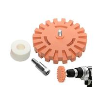 Ruota di rimozione autoadesivi - Dicale ruota e rimozione adesivi, kit di strumenti adattatore di perforazione | Eraser solvente decalcomania adesivo, strumento di gomma gomm