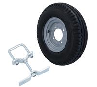 Ruota di scorta e pneumatico con staffa di montaggio per rimorchio Erd & Daxa...