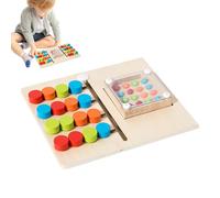 Ruota e scorrere il puzzle - Apprendimento visivo e Finger Finger Spinner Puzzlle | Tesoro a blocchi di blocco del modello di bersaglio | I giocattoli Fidget promuovono la memoria e il pensiero logico