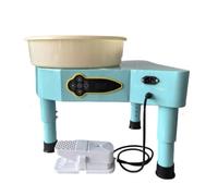 Ruota elettrica per ceramica, velocità variabile completamente automatica, 350 W, doppio controllo LCD, kit di utensili per ceramica ad alta configurazione, per progetti fai da te in argilla