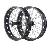Ruota Fat Bikes 20/24/26x4.0'' Ruota Anteriore Per Bici Da Neve Lega Di Alluminio Sgancio Rapido 135 Mm/195 Mm Mozzo Anteriore 14 G(Front Rear_24")