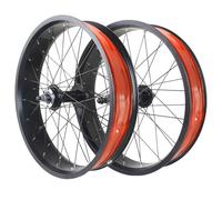Ruota Fat Bikes 20/24/26x4.0'' Sgancio Rapido 135 Mm Snow Bike/Beach Bike Ruota 6 Bulloni Freno A Disco Per 7-10 Velocità Rotary(Front Rear,26'')