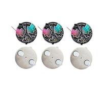 Ruota fidget colorata, perno smaltato colorato, ruote colorate per l'artista, 20 colori, per identificare rapidamente le relazioni tonali, 3 in 1, portachiavi e magnete per alleviare l'ansia (3 pezzi)